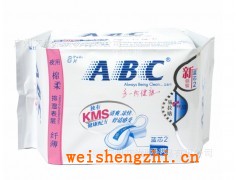 正品ABC衛(wèi)生巾 夜用纖薄棉柔排濕表層衛(wèi)生巾含KMS健康配方