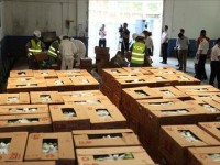 一批包裝不合格進口衛生巾被銷毀