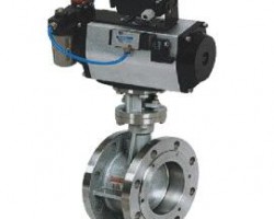 氣動法蘭硬密封蝶閥D643H-16P