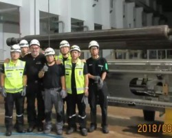 維美德中國首條生活用紙紙機(jī)靴輥大修圓滿完成