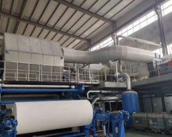 河北聚潤衛生用品有限公司4號機順利出紙