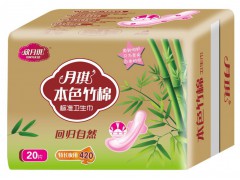 月琪 竹節(jié)棉本色衛(wèi)生巾420