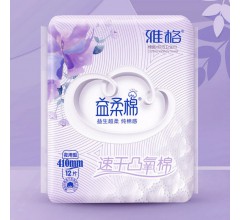益柔棉速干凸氧棉12片衛生巾410mm