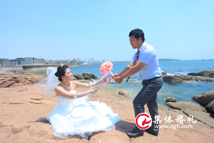 青島集體婚禮：婚紗照