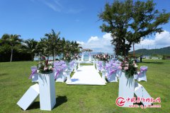 2018.9.22 專業(yè)花藝—鮮花場景 三亞集體婚禮：清透靚麗